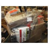 PALLET OF ASSORTED ITEMS,  LIGHTING, STORAGE, HOME