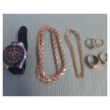1 BAG WITH JEWELRY