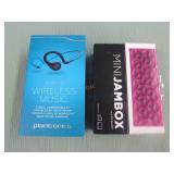 1 LOT W/ PLANTRONICS BLACKBEAT FIT HEADSET, MINI