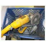 DEWALT DW845 GRINDER, 3 NAIL GUNS ASSORTED