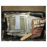 BOX OF PAINT EQUIPMENT