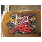 BOX OF BOLT CUTTERS, ASSORTED SIZE