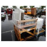 PALLET OF WATER COOLERS AND A HEATER