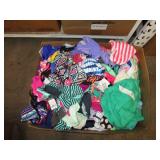 BOX OF WOMENS BATHING SUITS ASSORTED COLORS AND SI
