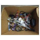 BOX OR ASSORTED TOOLS, WINCH