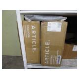 2 BOX OF ZOLA DINING CHAIRS, LICORICE GREY &