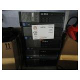 5 BLACK DELL COMPUTER TOWERS