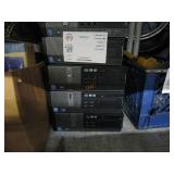 5 BLACK DELL COMPUTER TOWERS
