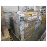 PALLET OF HOUSEHOLD FURNITURE,  VANITY MIRROR, INS