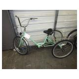 TRICYCLE W/ REAR BASKET  (TEAL GREEN)