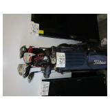 BAG OF GOLF CLUBS, ASSORTED BRANDS