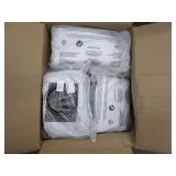 BOX OF BROWN MERKMAK SHOES, ASSORTED SIZES