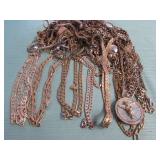 1 BAG W/GOLD TONE CHAINS