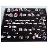 1 BAG W/SILVER TONE RINGS