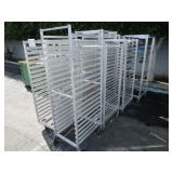 APPROX. 8 METAL KITCHEN TRAY RACKS