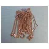 1 BAG W/GOLD TONE JEWELRY