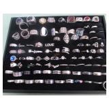 1 BAG W/SILVER TONE RINGS