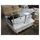 PALLET OF GLASS & GRANITE COFFEE TABLES
