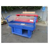 3 PLASTIC FOOD WARMER CARTS