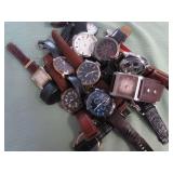 1 BAG W/LEATHER WATCHES
