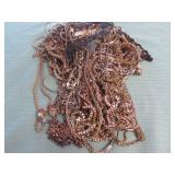 1 BAG W/GOLD TONE JEWELRY