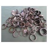 1 BAG W/SILVER TONE RINGS