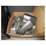BOX OF POWER TOOLS & BATTERIES/CHARGERS