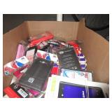 BOX OF ASSORTED PHONE CASES