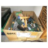 BOX OF ASSORTED GARDENING TOOLS