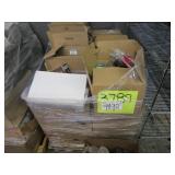 PALLET OF MISCELLANEOUS OFFICE SUPPLIES: PLASTIC B