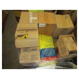 PALLET OF ASSORTED MISCELLANEOUS ITEMS: ROLLS OF C