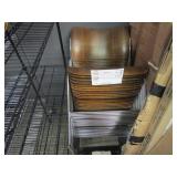STACK OF WOODEN/METAL CHAIRS