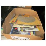 BOX OF ASSORTED CIRCULAR SAW BLADES
