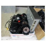 BOX OF SECURITY CAMERS & DVR