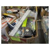 PALLET OF APPLIANCES & TOOLS: VACUUM CLEANERS & AC