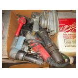 BOX OF ASSORTED POWER & PNEUMATIC TOOLS