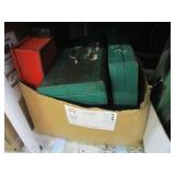 BOX OF ASSORTED TOOL BOXES W/ TOOLS
