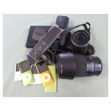1 BAG W/CAMERAS,IPODS, MISC ITEMS