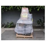 WHEELED PUSH CART, OFFICE CHAIR & ASSORTED ITEMS
