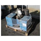 PALLET OF SHOP VAC, CABINETS, & GREASE