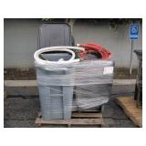 LOT OF PUMP HOSES & ASSORTED FITTINGS