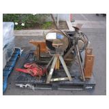 JET CUTOFF SAW, ANVIL, & ASSORTED ITEMS