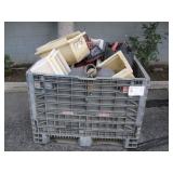 LIFE JACKETS, BUOYS, ASSORTED STORAGE CONTAINERS