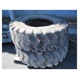 2 NYLON TUBELESS TIRES, SIZE 17.5-25