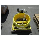 MANHOLE LIFTER W/ GUARD RAIL & A COMPRESSOR