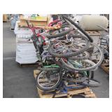 PALLET WITH ASSORTED BICYCLES