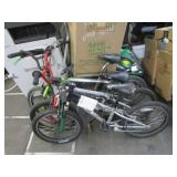 LOT OF 2 BMX STYLE BIKE & 1 MOUNTAIN BIKE
