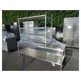 METAL PREP TABLE & ROLLING RACK