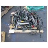 PALLET WITH GREENLEE 767 HYDRAULIC HAND PUMPS