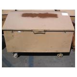 METAL STORAGE BOX WITH WHEELS